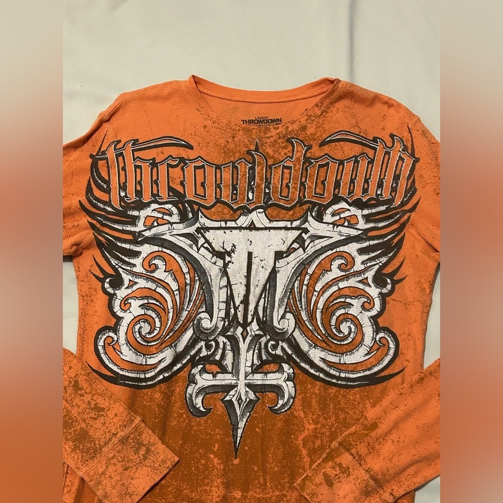 Affliction Throwdown Havoc Thermal Long Sleeve - L - Picture 3 of 9